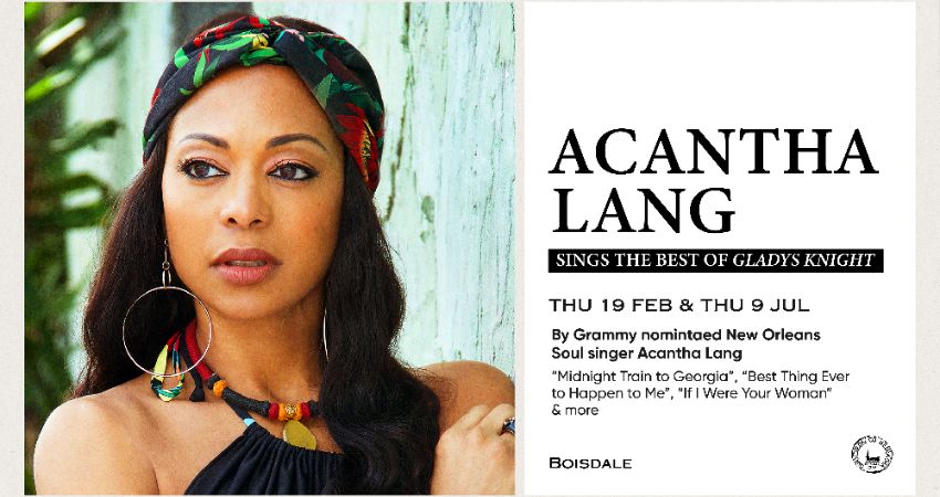 Acantha Lang sings the best of Gladys Knight 