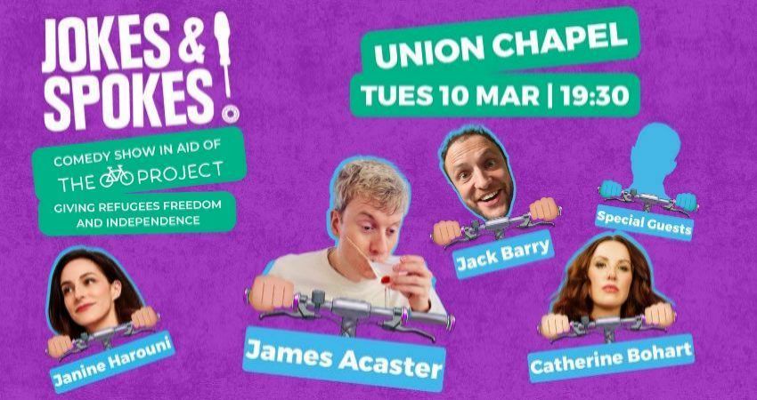 Jokes and Spokes with James Acaster, for The Bike Project 