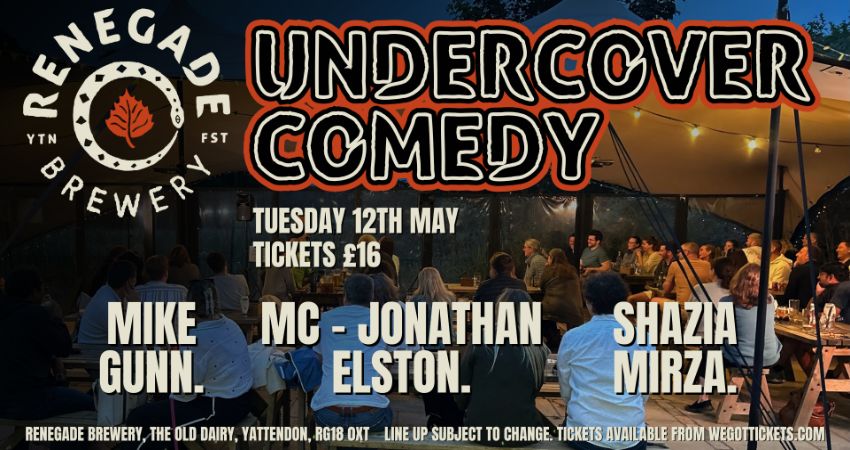Under Cover Comedy Renegade Brewery May 