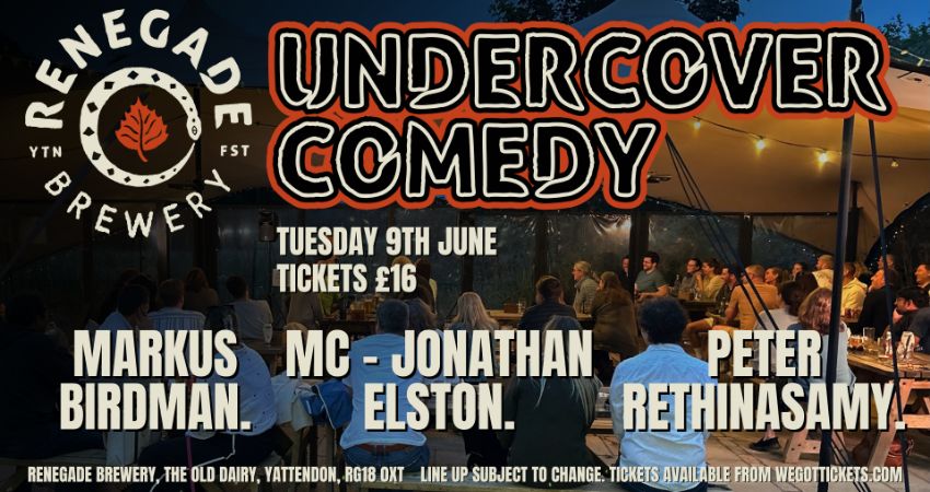 Under Cover Comedy Renegade Brewery June 