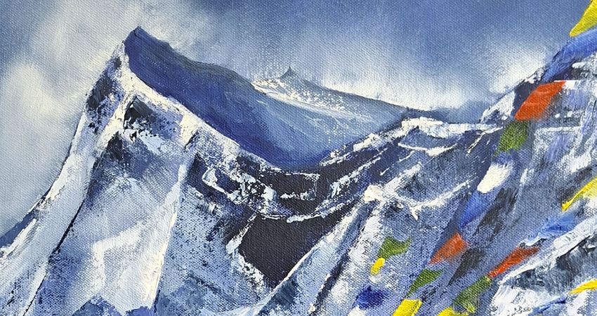 Workshop: Impressionistic Mountain Landscapes in Water Based Oils paints