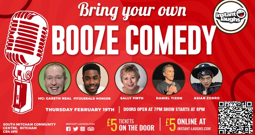 Bring your own booze comedy 