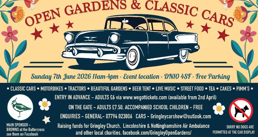 Gringley Open Gardens & Classic Car Display