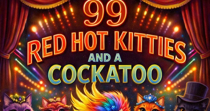 99 Red Hot Kitties and a Cockatoo - April Scratch 