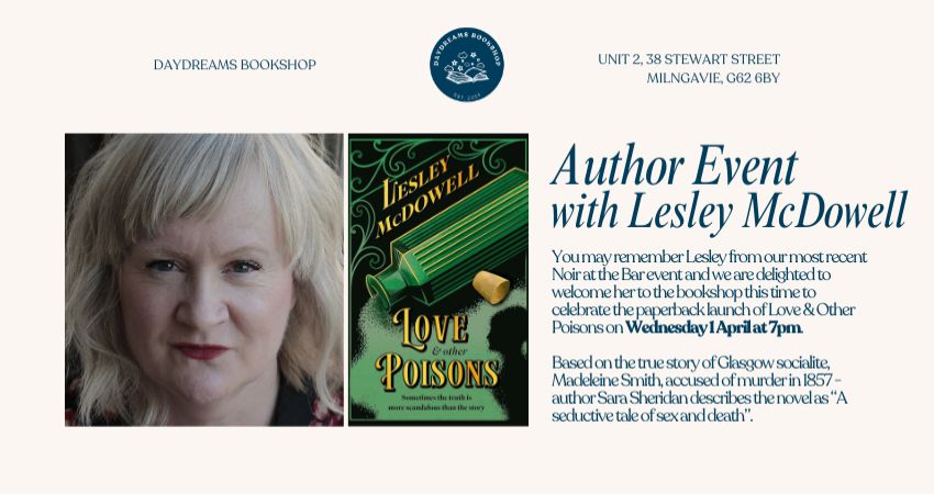 Lesley McDowell Author Event 