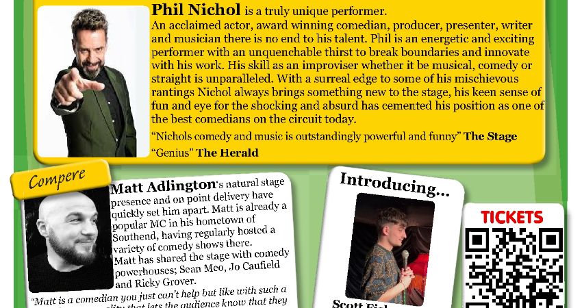 Out of Bounds Comedy Club Sevenoaks with Phil Nichol + much more 