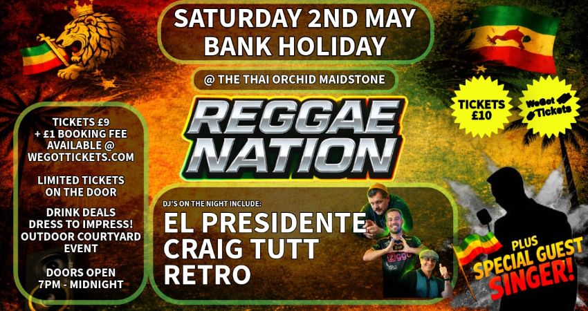 REGGAE NATION 2/5/26 /BH WKND / EL PRESIDENTE / DJ CRAIG TUTT / DJ RETRO + SPECIAL GUEST SINGER