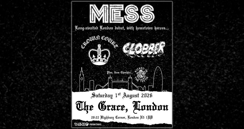 'Mess' in London with 'Crown Court' and 'Clobber'! 