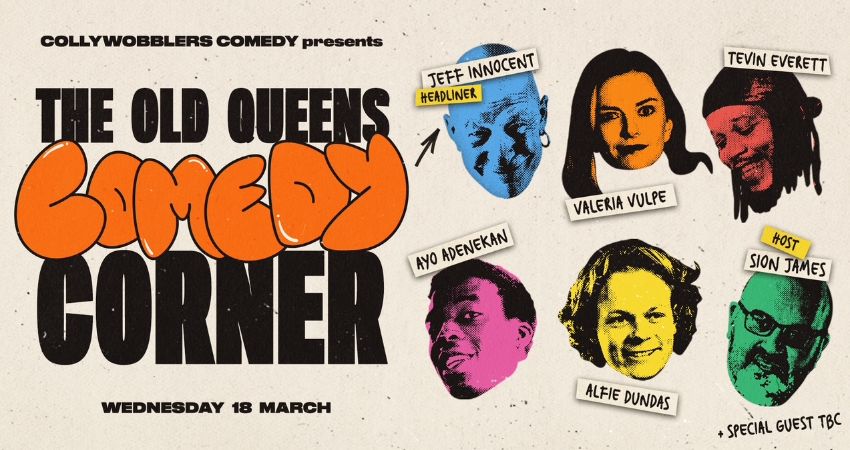 The Old Queens Comedy Corner at The Old Queens Head Islington  Jeff Innocent , Valeria Vulpe, Tevin 