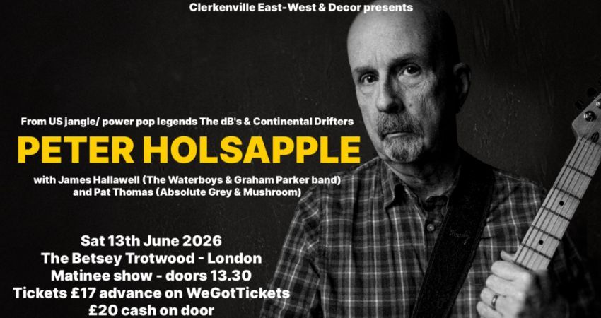 Peter Holsapple - from US jangle/ power pop legends The dB's, Continental Drifters & REM