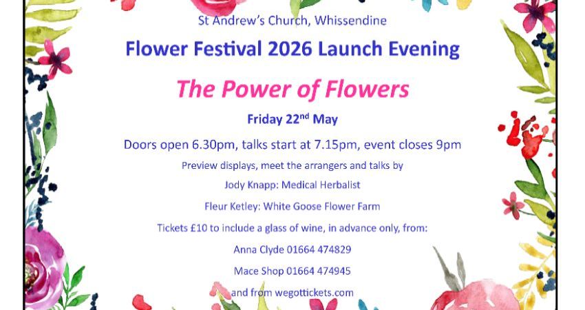 Launch Evening for Whissendine Flower Festival