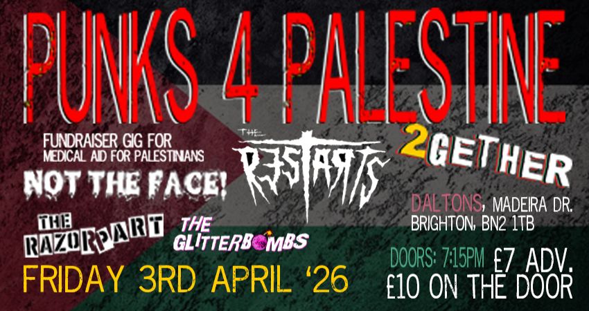 Punks 4 Palestine 2Gether @ Daltons (3rd April '26) 