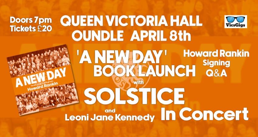 A New Day Book Launch with Howard Rankin at Solstice Play Oundle - support from Leoni Jane Kennedy 