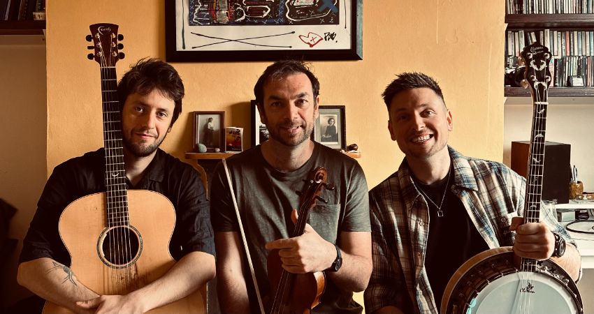 Joe Devine, Chris O'Shea and James Patrick Gavin at Jamboree 