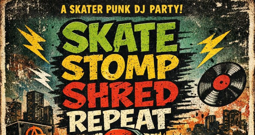 Skate, Stomp, Shread, Repeat Presents - Emo and Skater Punk DJ Night 