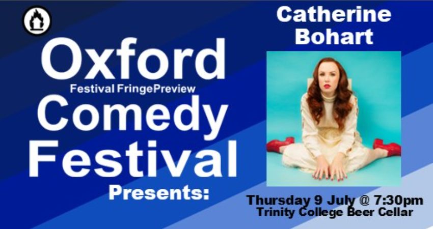 Catherine Bohart at the Oxford Comedy Festival 