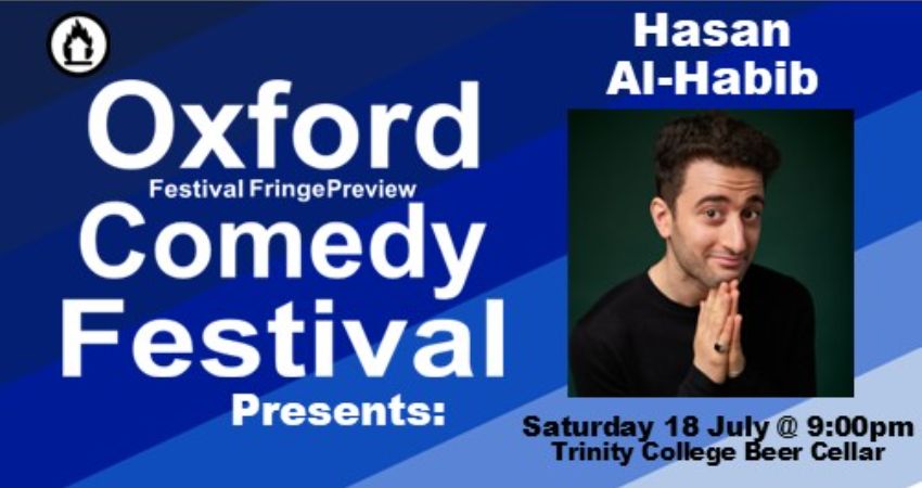 Hasan Al-Habib at the Oxford Comedy Festival 