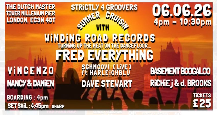 THE STRICTLY4GROOVERS BOAT PARTY 2026