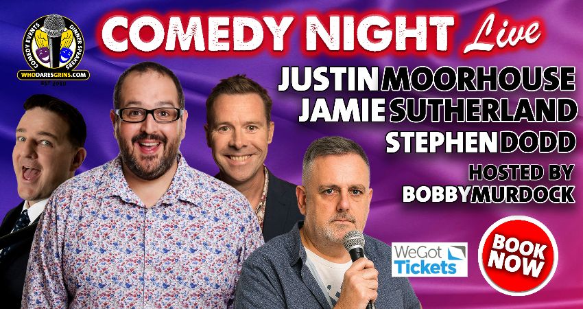 Comedy Night Live with Headliner Justin Moorhouse 