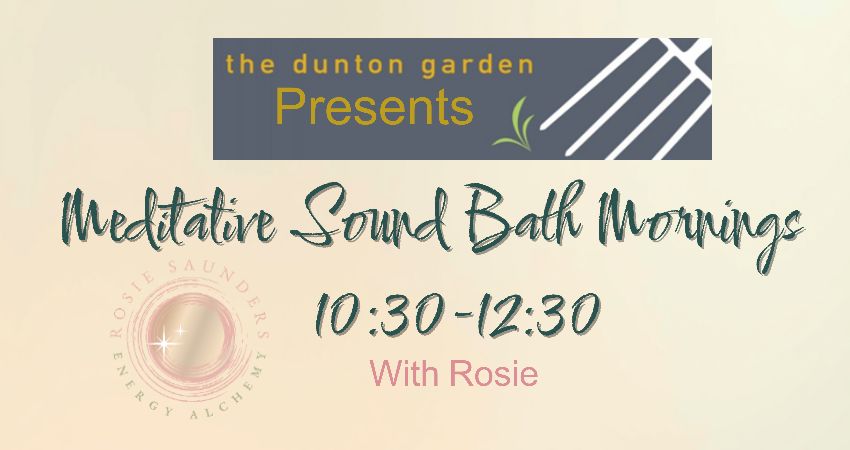 Saturday Morning Meditative Sound Bath  