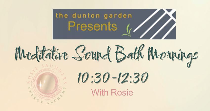 Saturday Morning Meditative Sound Bath  