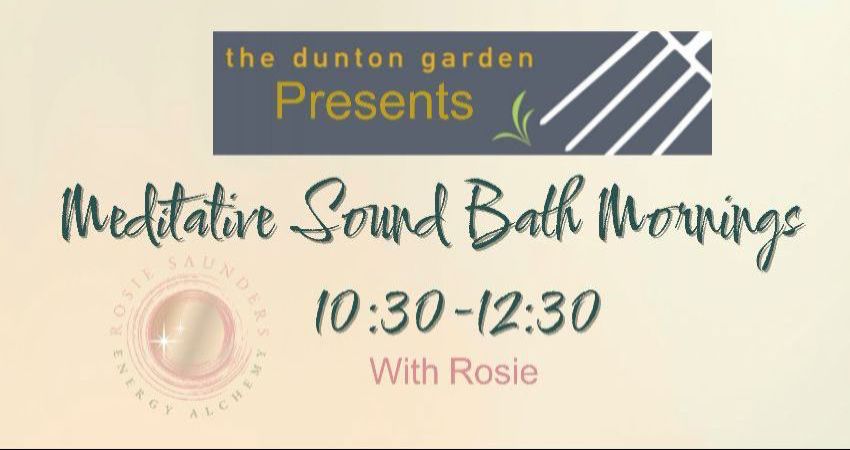 Saturday Morning Meditative Sound Bath 