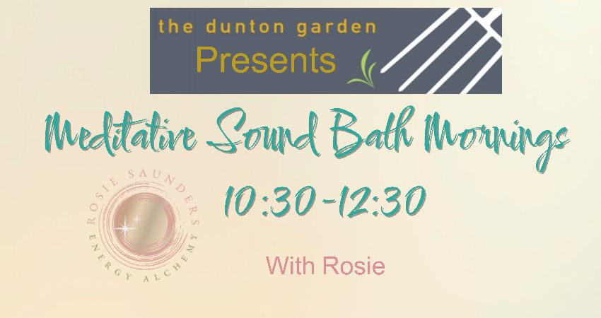 Saturday Morning Meditative Sound Bath  