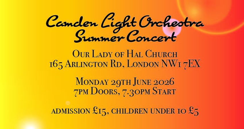 Camden Light Orchestra Summer Concert 2026
