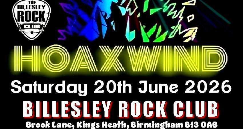 HOAXWIND Arriving at The Billesley Rock Club - West Midlands