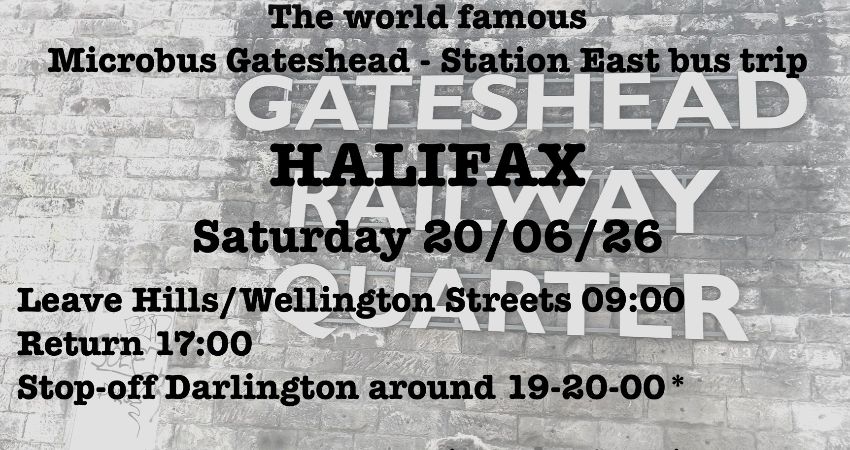 The World Famous Microbus Gateshead - Station East Bus Trip (to Halifax) 
