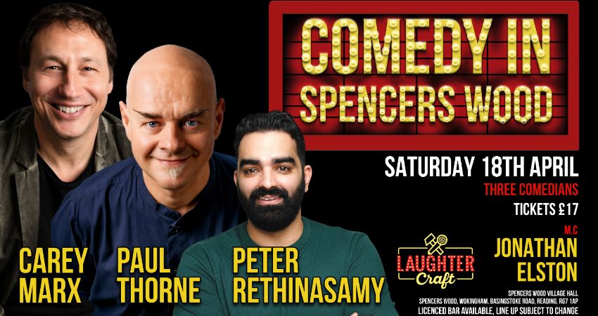 September's Comedy in Spencers Wood