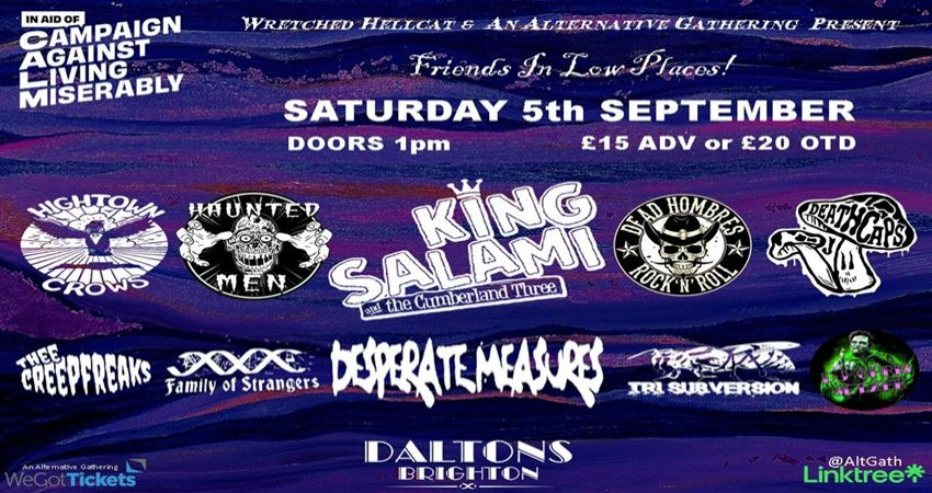 Friends in low places - Raising money for CALM 