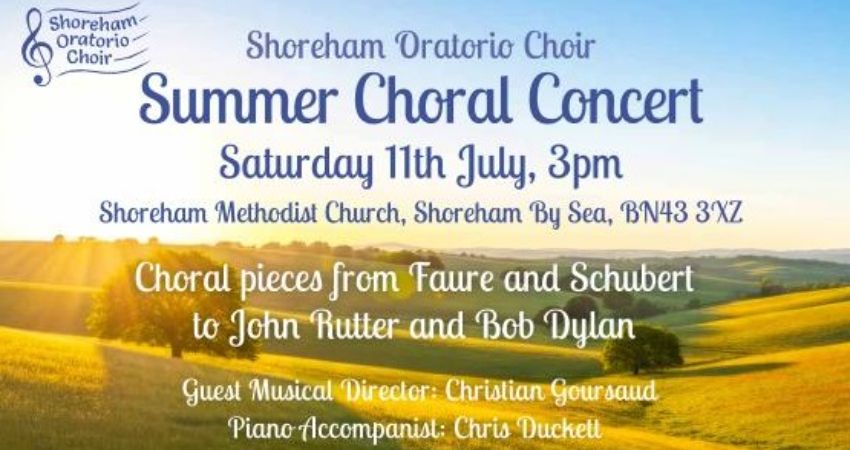 Shoreham Oratorio Summer Afternoon Choral Concert