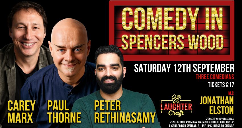 September's Comedy in Spencers Wood