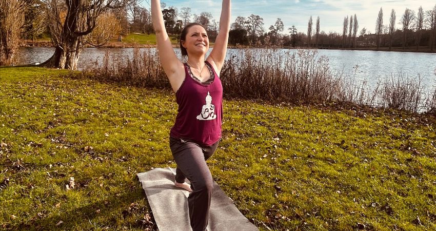 Outdoor yoga with Jacqui 
