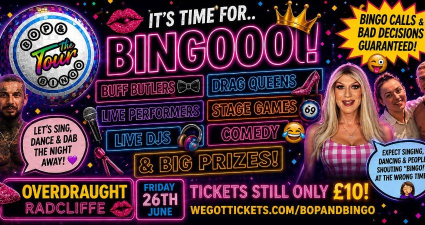 Bop & Bingo - Radcliffe  