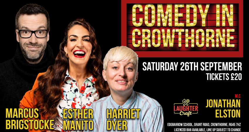 September's Comedy in Crowthorne 