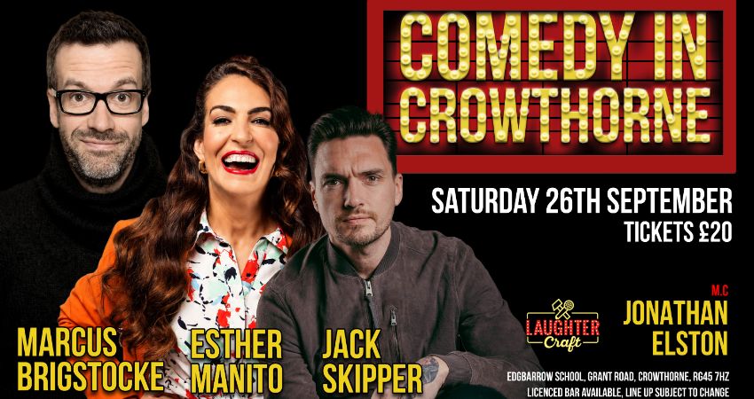 September's Comedy in Crowthorne 