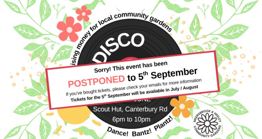 Disco - with food, plant sale & bake sale - 6pm to 10pm 