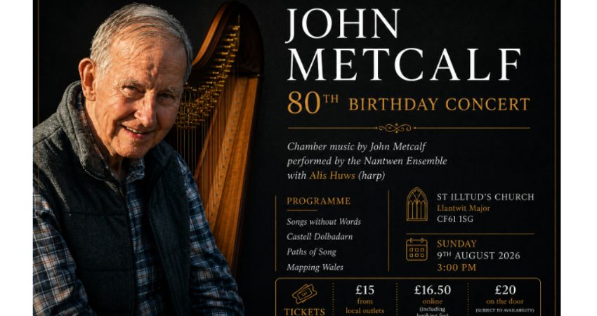 A special birthday concert celebrating John Metcalf at 80