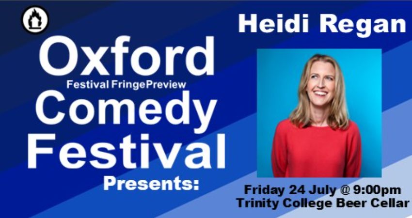 Heidi Regan at the Oxford Comedy Festival 