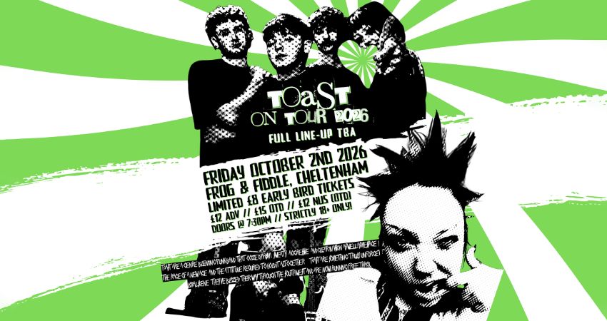TOAST ON TOUR 2026! - FULL LINE-UP TBA 