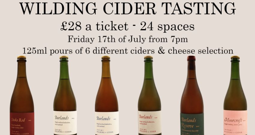 Wilding Cider Tasting