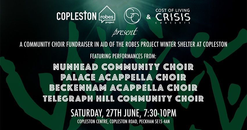 Nunhead Community Choir, Palace & Beckenham Acappella Choirs, Telegraph Hill Community Choir
