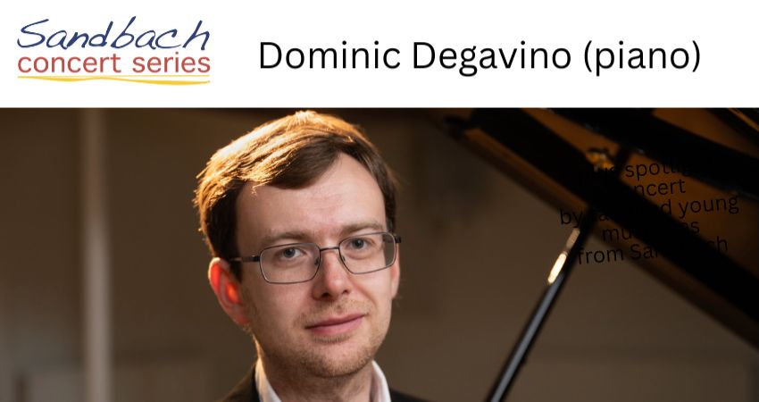 Dominic Degavino @ Sandbach Concert Series 