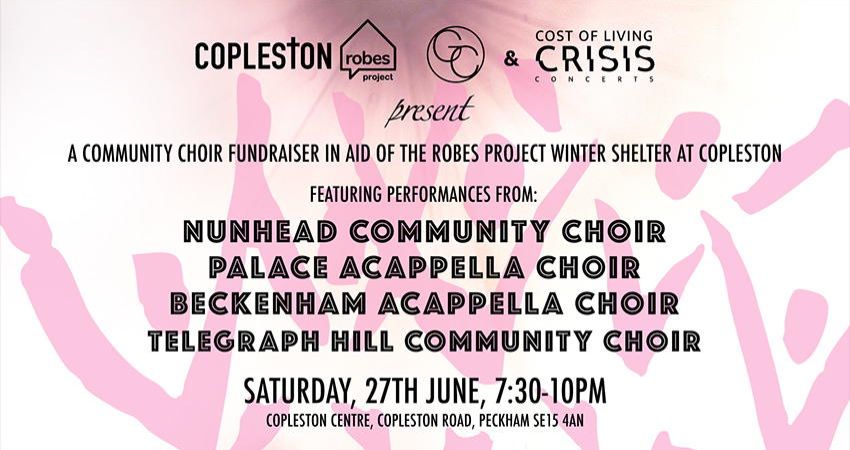 Nunhead Community Choir, Palace & Beckenham Acappella Choirs, Telegraph Hill Community Choir