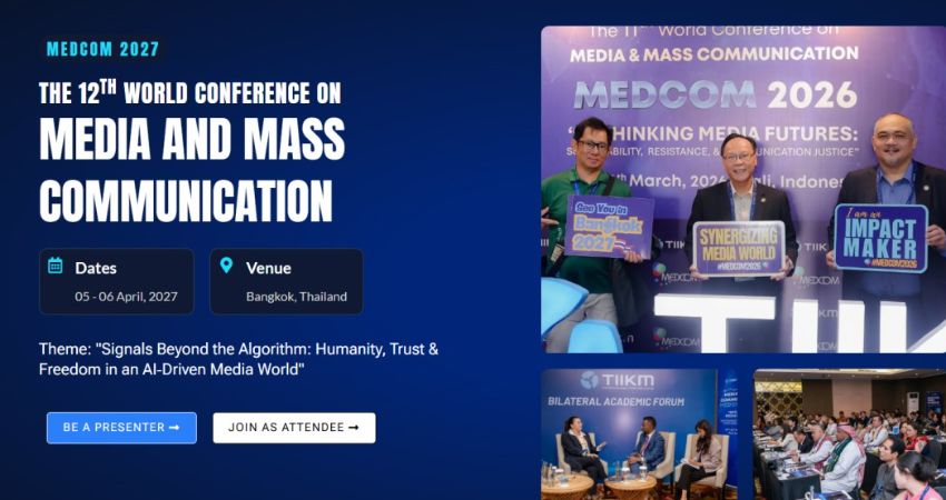 The 12th World Conference on Media and Mass Communication (MEDCOM 2027) 