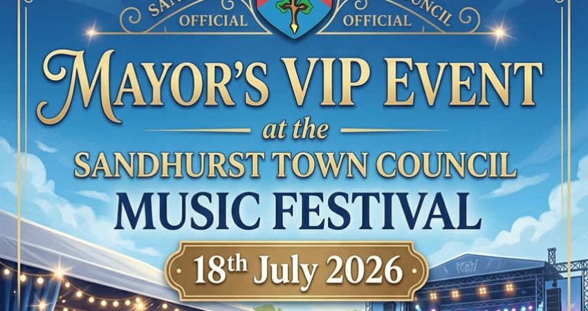 Mayors VIP Event at Sandhurst Town Council Music Festival