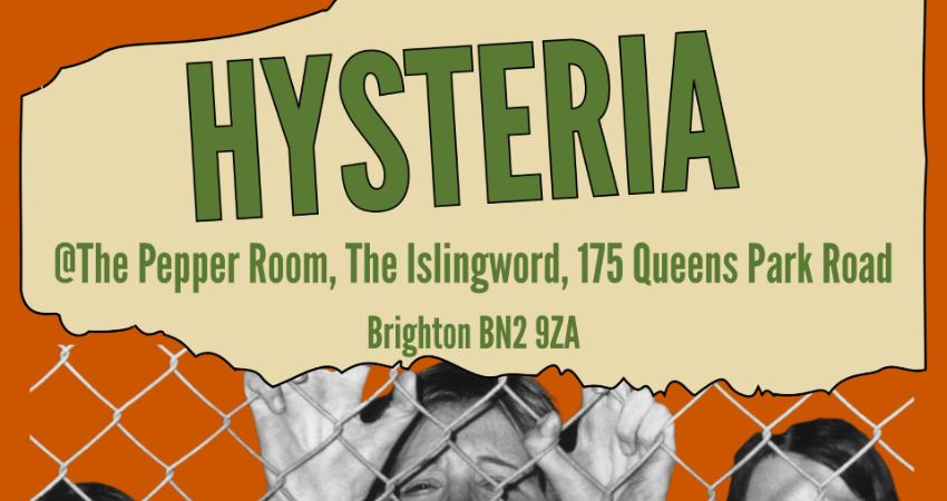 Hysteria @ The Islingword September 12th 2026