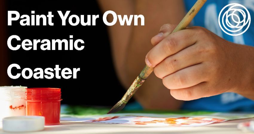 Paint Your Own Ceramic Coaster 